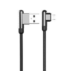 Kaku Datový kabel micro USB KAKU 90 st. (KSC-125) 3,2A 1,2m - černý