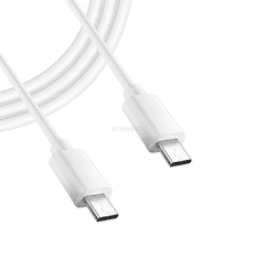OEM Datový kabel 2x USB typ C, 1m 2A, bílý