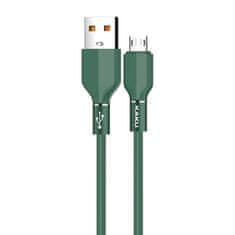 Kaku Datový kabel micro USB KAKU Aluminium Alloy Fast (KSC-452) 3,2A 1,2m - zelený