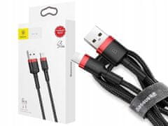 BASEUS Datový kabel iPhone Lightning 1.5A 2m Baseus CALKLF-C19 červený/černý
