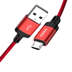 Kaku Datový kabel micro USB 2.8A 2m Fast Charging KAKU Kufeng (KSC-284) červený