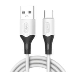 Kaku Datový kabel USB-C KAKU Skin Feel (KSC-393) 3,2A 1m - bílý