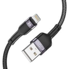Tech-protect Datový kabel 2.4A 1m USB - Lightning Tech-Protect Ultraboost, černý