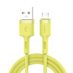 Kaku Datový kabel micro USB KAKU Skin Feel (KSC-420) 3,2A 1,2m - žlutý