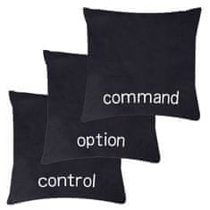 Daklos Control Option Command polštáře - 40 cm x 40 cm - černý set - 3ks