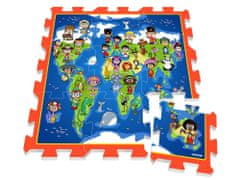 Stamp Pěnové puzzle podložka Mapa ZA3149