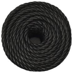 Vidaxl Pracovní lano černé 20 mm 100 m polypropylen