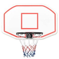 Vidaxl Basketbalový koš bílý 109 x 71 x 3 cm polyethylen