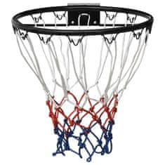 Greatstore Basketbalová obroučka černá 39 cm ocel