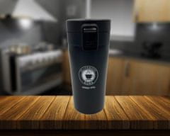 EliteHoff Termohrnek na kávu 350 ml s filtrem Elitehoff Black