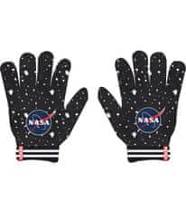 E plus M Dětské rukavice NASA černé