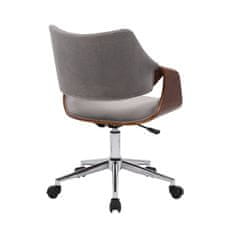ATAN Kancelářská židle COLT - šedá/ořech