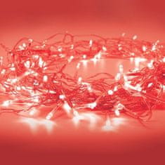 ACA ACA Lighting 20 LED řetěz na baterie (2xAA), červená, IP20, 190 plus 30cm, čirý kabel X0620412