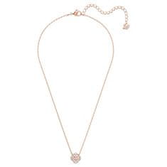 Swarovski Sada růžově zlacených šperků s krystaly Sparkling Dance 5516488 (náhrdelník, náušnice)