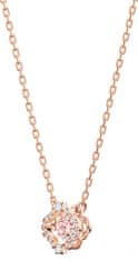 Swarovski Sada růžově zlacených šperků s krystaly Sparkling Dance 5516488 (náhrdelník, náušnice)