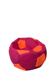 Warrior Dog Sedací vak - míč fotbalový, růžová/oranžová