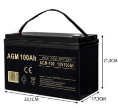 Iso Trade Baterie AGM 12V 100AH