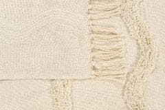 Beliani Bavlněná deka 125 x 150 cm béžová KHARI