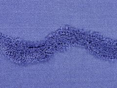Beliani Bavlněná deka 125 x 150 cm fialová KHARI