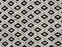Beliani Bavlněná deka 125 x 150 cm černá/ bílá CHYAMA