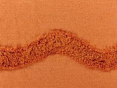 Beliani Bavlněná deka 125 x 150 cm oranžová KHARI