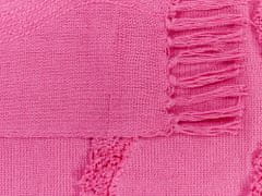 Beliani Bavlněná deka 125 x 150 cm růžová KHARI