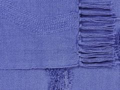 Beliani Bavlněná deka 125 x 150 cm fialová KHARI
