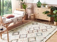 Beliani Bavlněný koberec 160 x 230 cm béžový CORUM