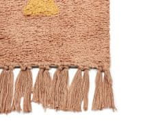 Beliani Bavlněný koberec 160 x 230 cm oranžový IGDIR