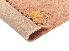 Beliani Bavlněný koberec 80 x 150 cm oranžový IGDIR