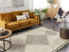 Beliani Bavlněný koberec 160 x 230 cm béžový BULCUK