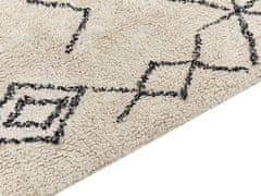 Beliani Bavlněný koberec 160 x 230 cm béžový SOMEK