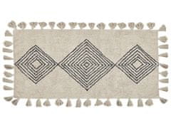 Beliani Bavlněný koberec 80 x 150 cm béžový BULCUK
