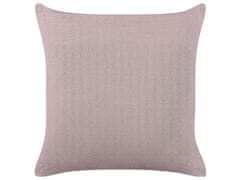 Beliani Sametový polštář 45 x 45 cm růžový AGAPANTHUS