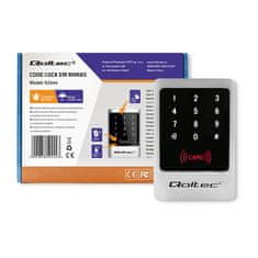 Qoltec Kombinovaný zámek MIMAS se čtečkou RFID | kód | karta | kroužek na klíče | IP68 | EM