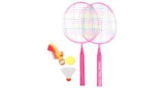 Merco Training Set JR badmintonová sada růžová