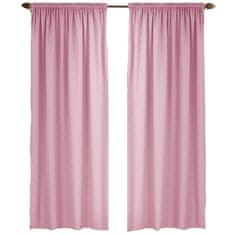 Strefa Firan Matné závěsy 145x250 cm ON BAND Curtain Band - světle růžová