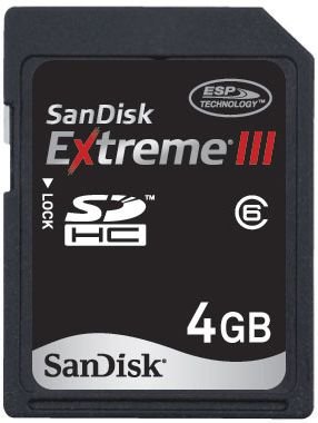 SanDisk SDHC Extreme™ III 4 GB