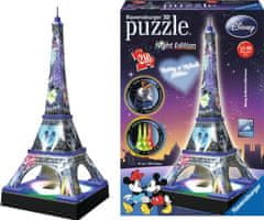 Ravensburger  Svítící 3D puzzle Noční edice Eiffelova věž Disney 216 dílků