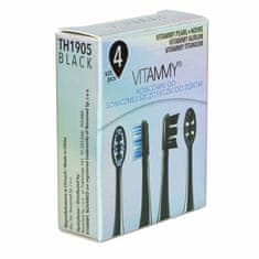 Vitammy PEARL + Black náhrady na zubní kartáček