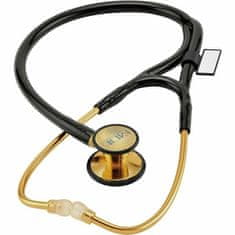 MDF 797K 22K GOLD CLASSIC kardiologie Pozlacený kardiologický stetoskop, černá / zlatá