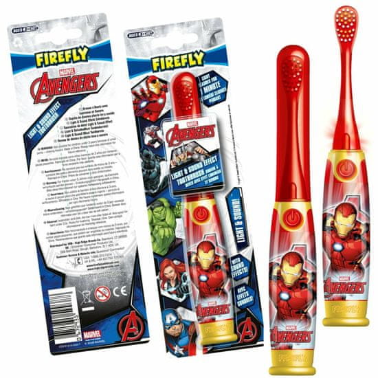 Firefly Avengers - Iron Man, Light a Sound, svítící a mluvící zubní kartáček, 3r +