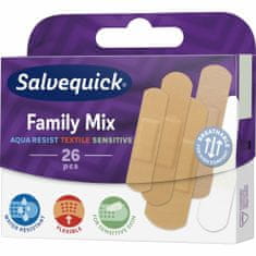 Salvequick Family Mix Sada rodinných náplastí, 26 ks