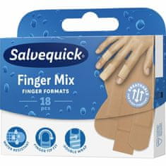 Salvequick Finger Mix Náplast na prsty mix, 18 ks