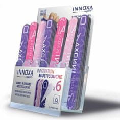 Innoxa VM-N66A, šestivrstvý pilníky na nehty, 17,8x0,5cm, 48ks