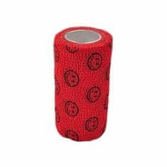 StokBan Samolepící bandáž 7,5x450cm, červená s emoji