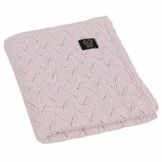 YOSOY SPRING Dětská deka ze 100% česané bavlny, 90x80 cm, světle růžová