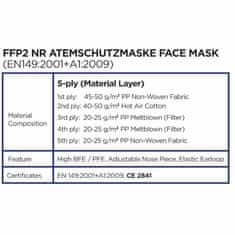 Carine FFP2 NR FM002 10ks Dětská filtrační polomaska kategorie III, maskáčová