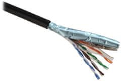 Solarix instalační kabel CAT5E FTP PE Fca 100m/box