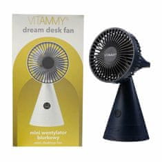 Vitammy Dream desk fan, USB mini stolní ventilátor, černý